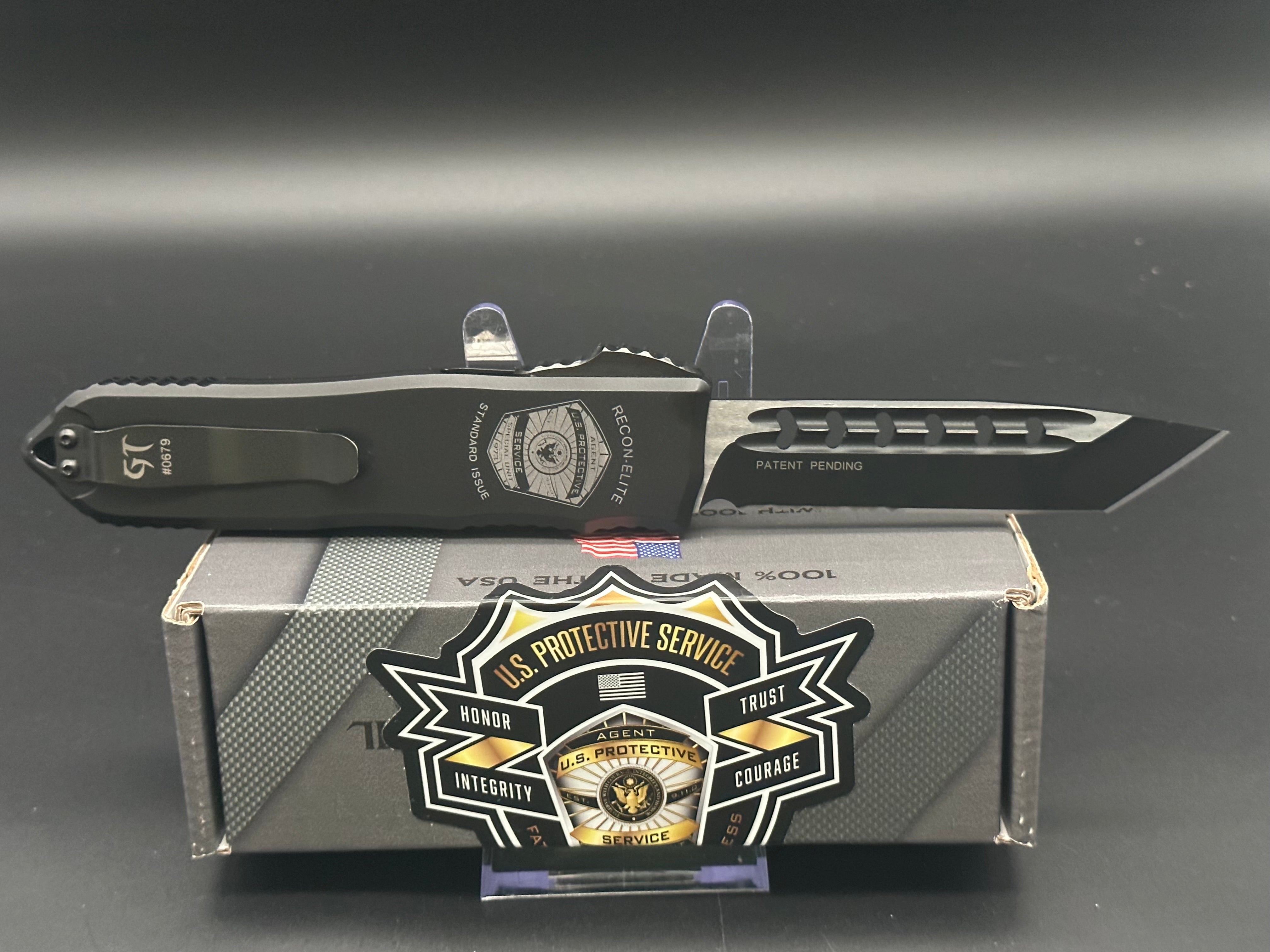 Guardian Tactical Recon Elite Folding Knife - Elmax Steel Combo Edge Blade, Tactical EDC Knife for Outdoor Camping, Hunting & Survival Gear