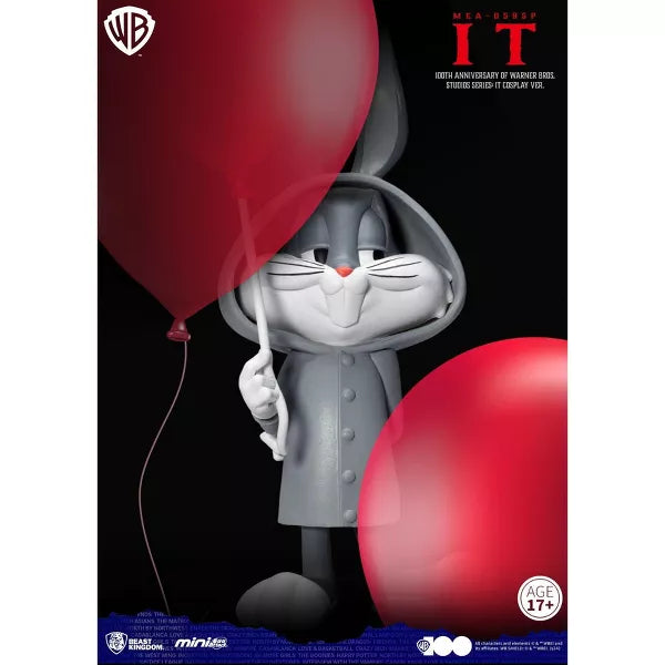 Warner Bros. 100th Anniversary Collectible IT Pennywise Figure - Official Movie Merchandise for Horror Fans & Collectors - Perfect for Display, Gifts, and Halloween Decor