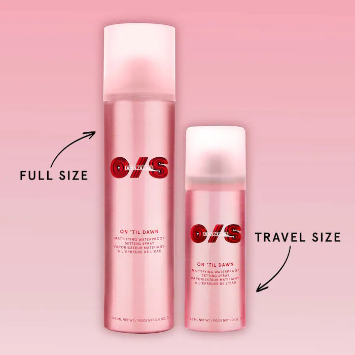 ONE/SIZE by Patrick Starrr 'Til Dawn Mattifying Waterproof Makeup Setting Spray - Long-Lasting Oil Control for All-Day Wear | Perfect for Weddings, Photography & Hot Weather