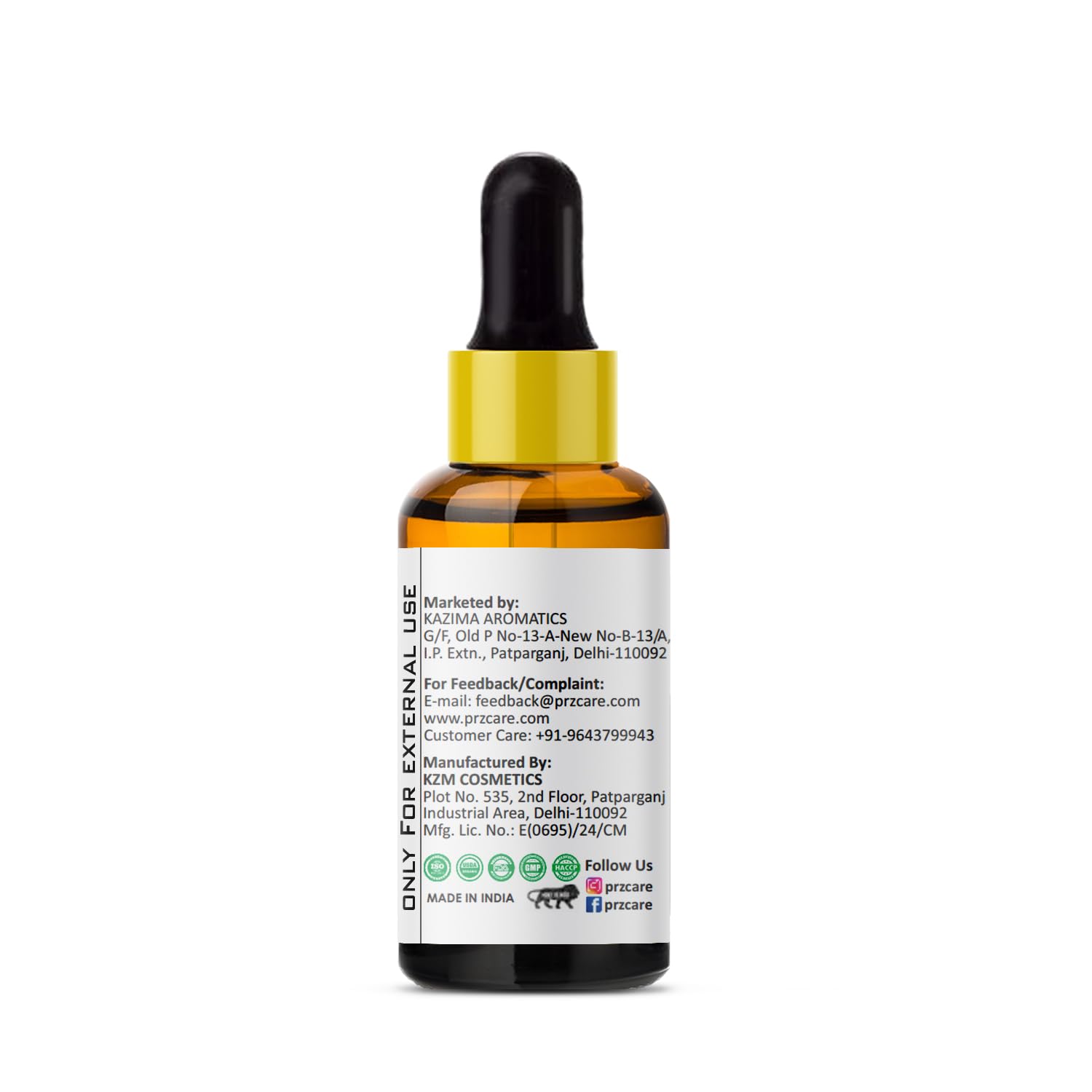Pure Walnut Carrier Oil 15ml - Cold Pressed for Skin & Hair Care