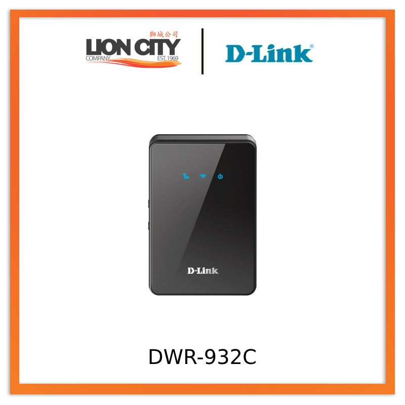 D-Link DWR-932C 4G LTE Mobile WiFi Router - High-Speed Portable Hotspot for Travel, Remote Work & Outdoor Adventures