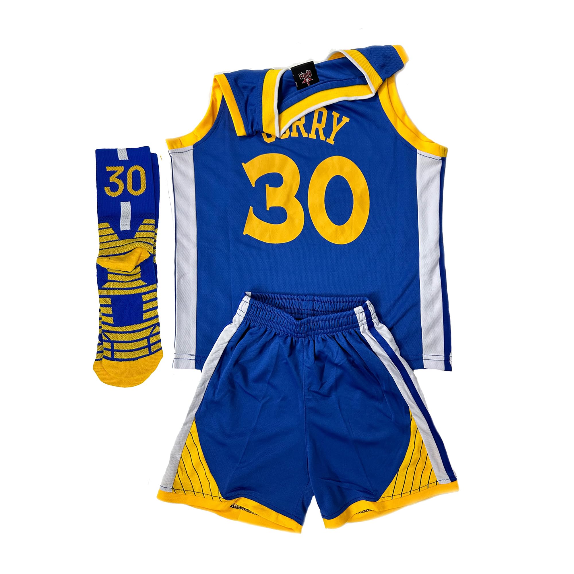 **Classic #30 Youth Basketball Jersey Set for Kids - 3-Piece Team Uniform for Boys & Girls - Perfect for Games, Practice, and Fan Gear**