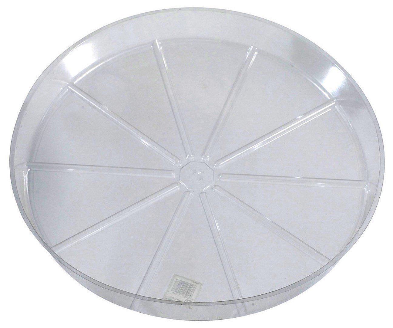 12-Inch Clear Plant Saucer - Durable Plastic Plant Tray for Indoor & Outdoor Potted Plants - Perfect Drainage Solution for Gardening, Balcony, and Patio Decor