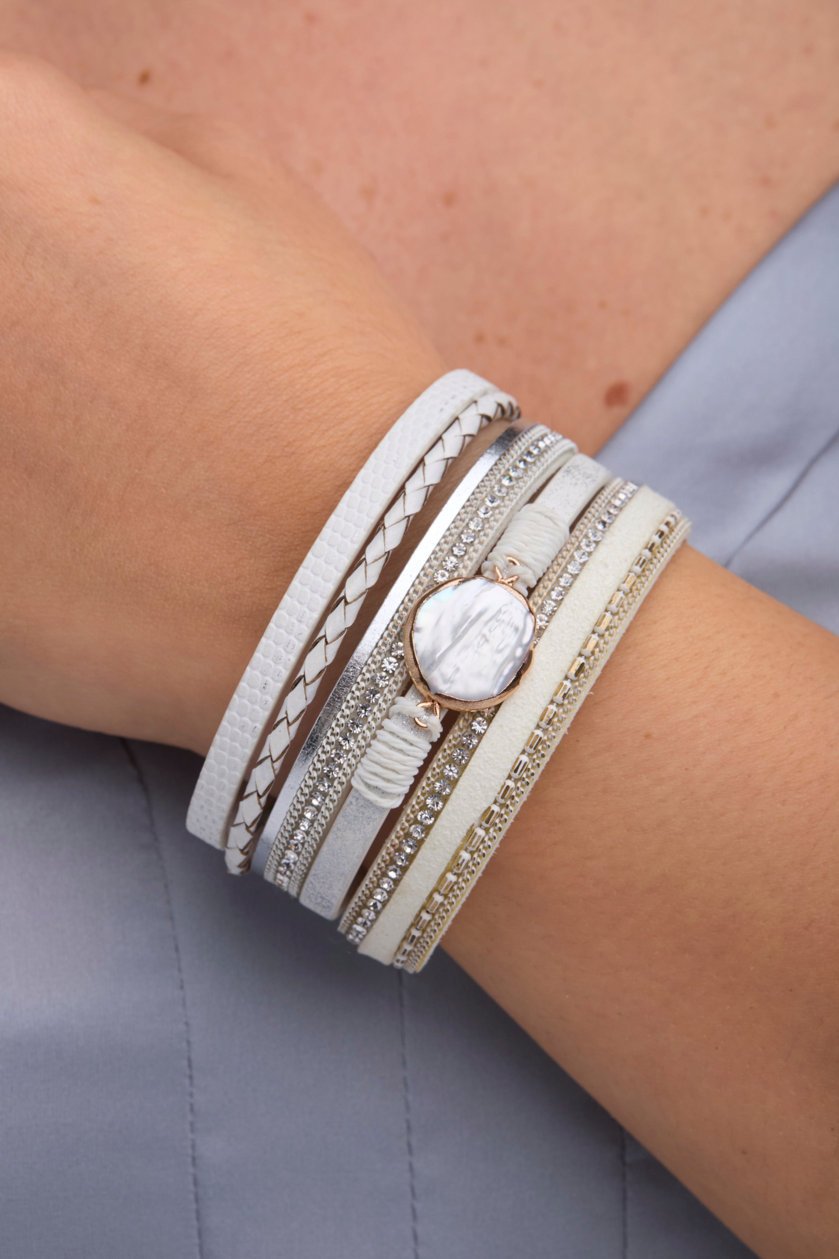 Santorini Pearl Bracelet - Elegant Handmade Beaded Jewelry for Women | Perfect for Weddings, Parties & Everyday Wear