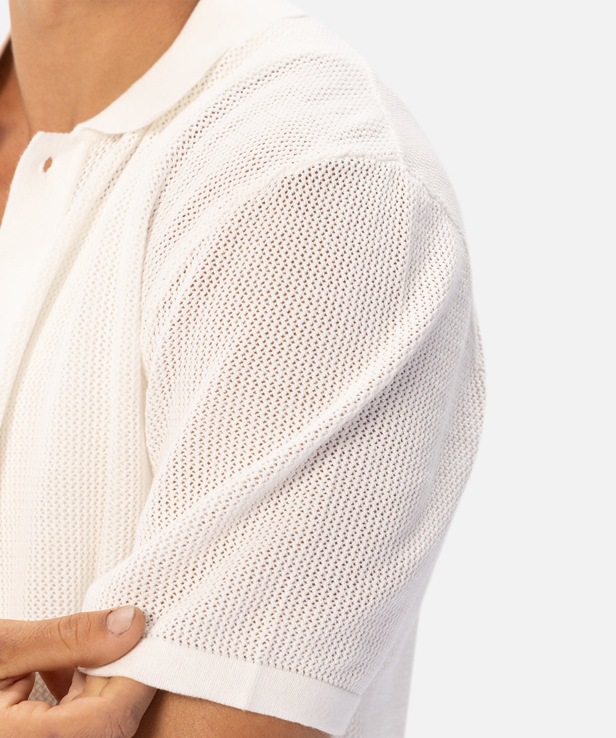 Nanterre Short Sleeve Shirt in Chalk - Stylish Casual Wear for Men | Perfect for Summer Outfits, Office & Weekend Looks