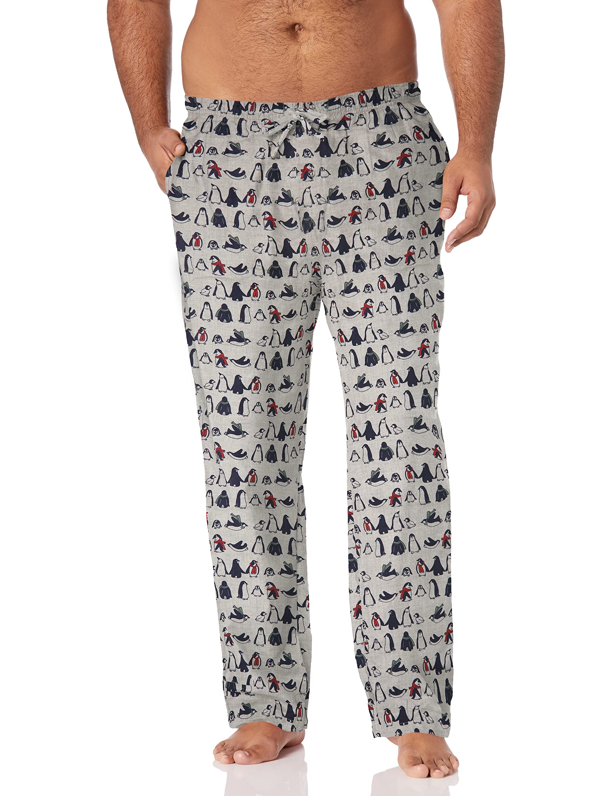 Amazon Essentials Men's Big & Tall Flannel Pajama Pants - Soft & Comfortable Sleepwear for Lounge & Relaxation at Home