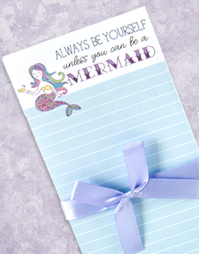 Be A Mermaid Shopping List Notepad - Cute Mermaid-Themed Grocery Pads for Girls, Women & Mermaid Lovers - Perfect for Kitchen, Office & Gift Giving