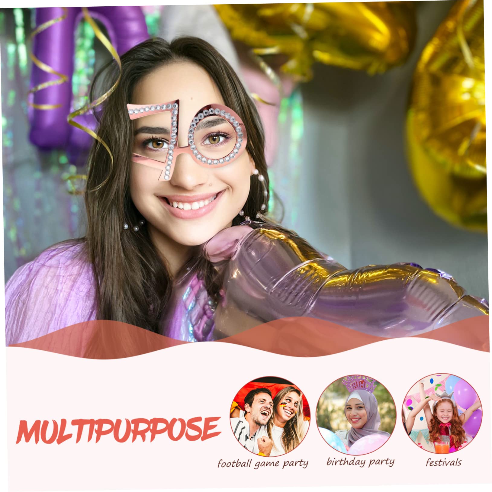Gadpiparty Age Glasses - Fun Birthday Sunglasses for Adults & Kids (40th Birthday, New Year Party) - Perfect Party Favors & Guest Gifts - Great for Birthday Celebrations, Themed Parties & Photo Booths
