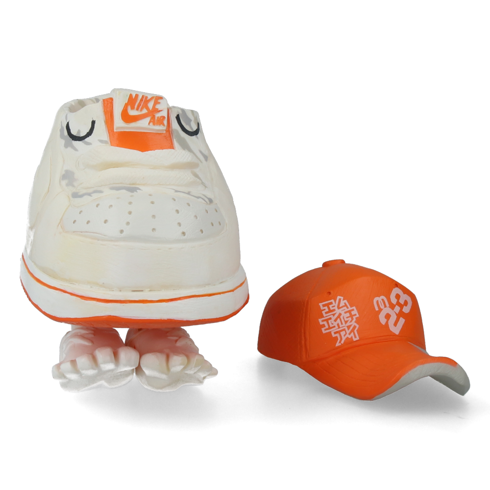 Mr. Shoe Maharishi x Nike x Michael Lau White & Orange Sneakers - Limited Edition Collab for Streetwear & Collectors