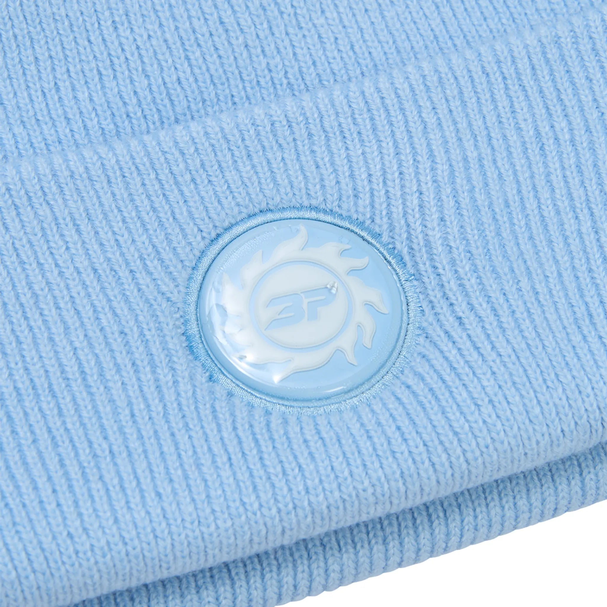 Broken Planet Fold Over Light Blue Beanie - Soft Winter Hat for Men & Women - Perfect for Skiing, Snowboarding & Cold Weather Activities