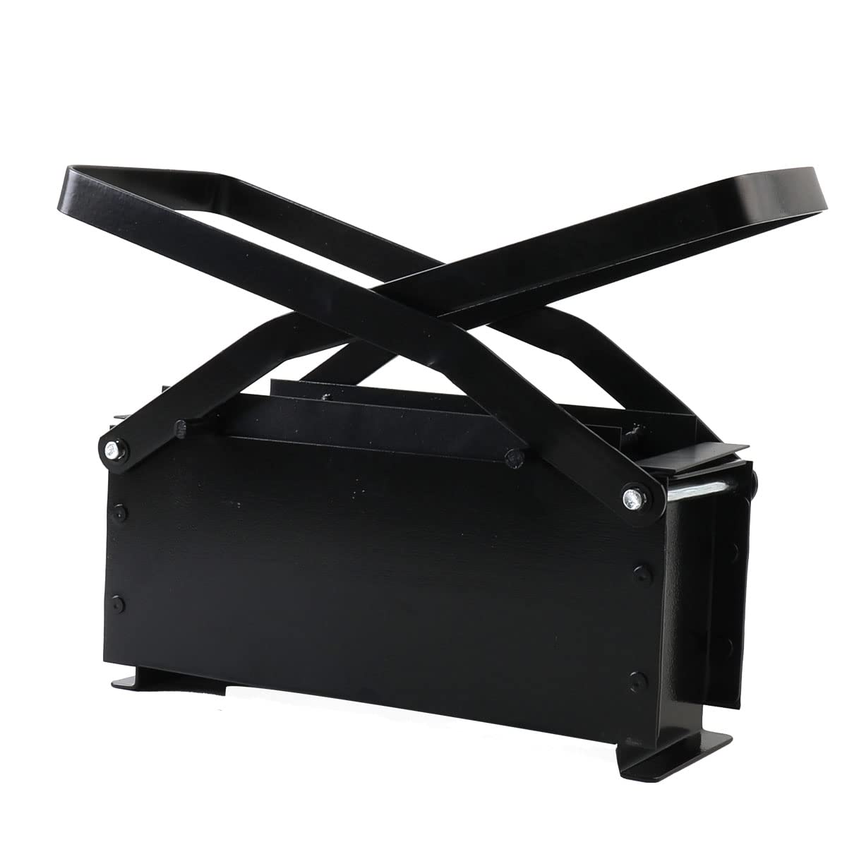 **Iron Newspaper Briquette Maker - DIY Press Paper Log Maker for Fire Stove, 10×5×3.2 Inches | Eco-Friendly Heating Tool for Home, Camping & Emergency Use**