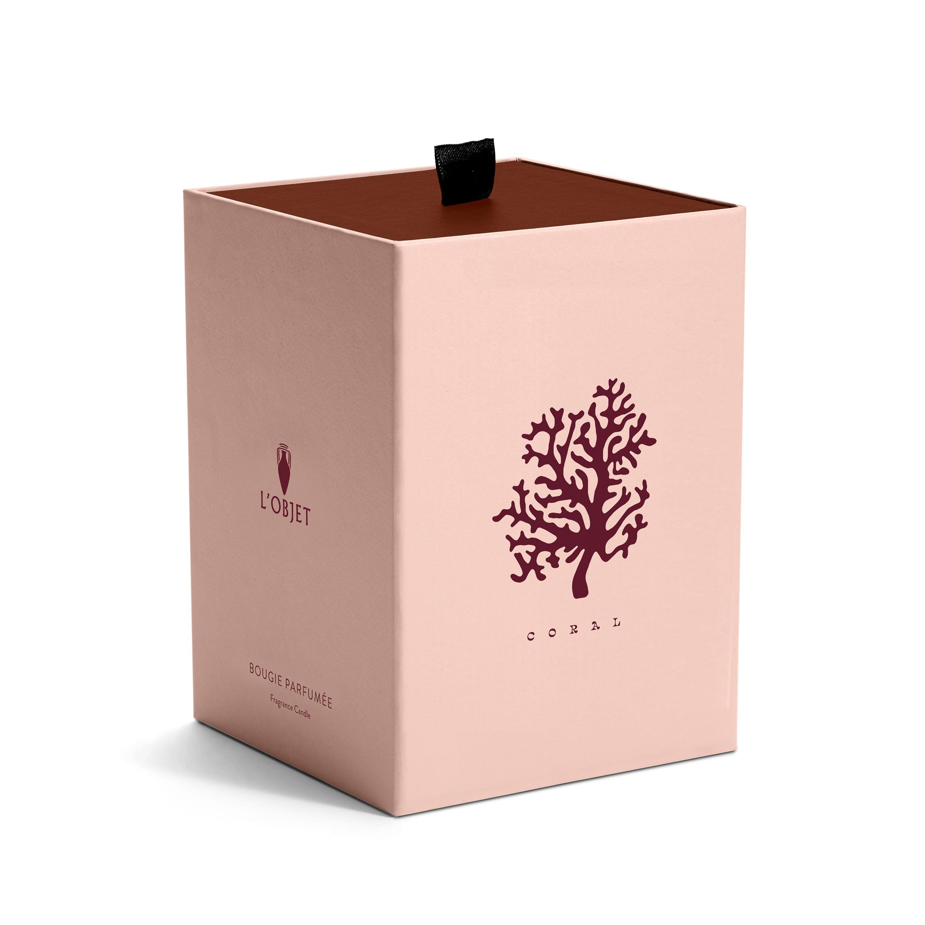 Elegant Coral Scented Soy Candle - Handmade Natural Wax for Home Decor, Romantic Gifts & Relaxation - Perfect for Bedroom, Bathroom & Meditation Spaces