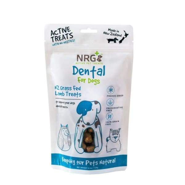 NRG+ Active Dental Care Freeze Dried Dog Treats for Small & Large Dogs - Healthy Teeth Cleaning Snacks for Puppies & Adult Dogs - Perfect for Training, Rewards & Oral Hygiene Care