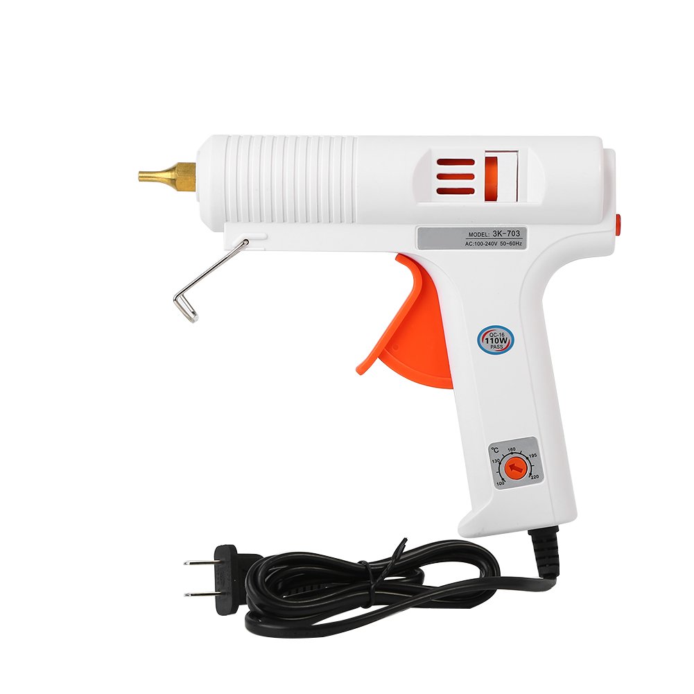 High Temperature Glue Gun - Double Insulated Hot Melt Glue Gun for DIY, Crafts, Home & Office Use (US Standard Flat Plug) - Perfect for Woodworking, Fabric Bonding & Home Repairs