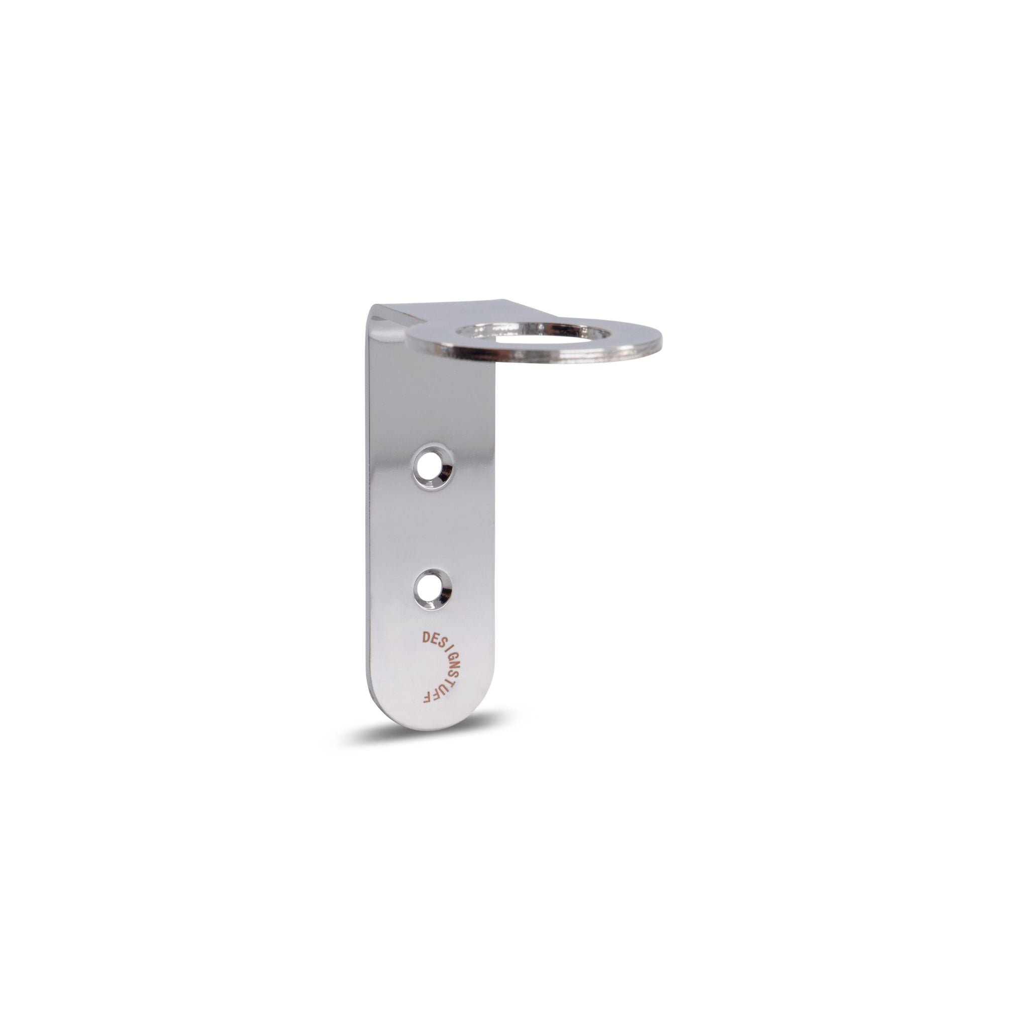 Floating Soap Dispenser Holder - Chrome Bathroom Organizer for Sink Countertop | Modern Soap Pump Stand for Kitchen & Bathroom Decor