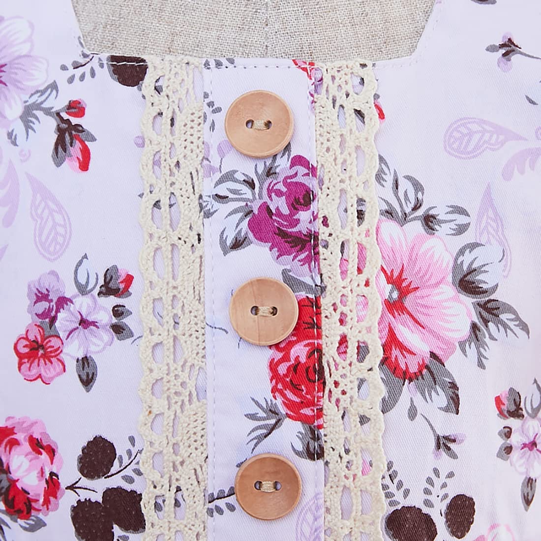 Baby Girls' 100% Cotton Dresses - Spring Summer Fall Classic Outfits for Party, Birthday, Photoshoot | Casual & Formal Wear | Perfect for Special Occasions & Everyday Play