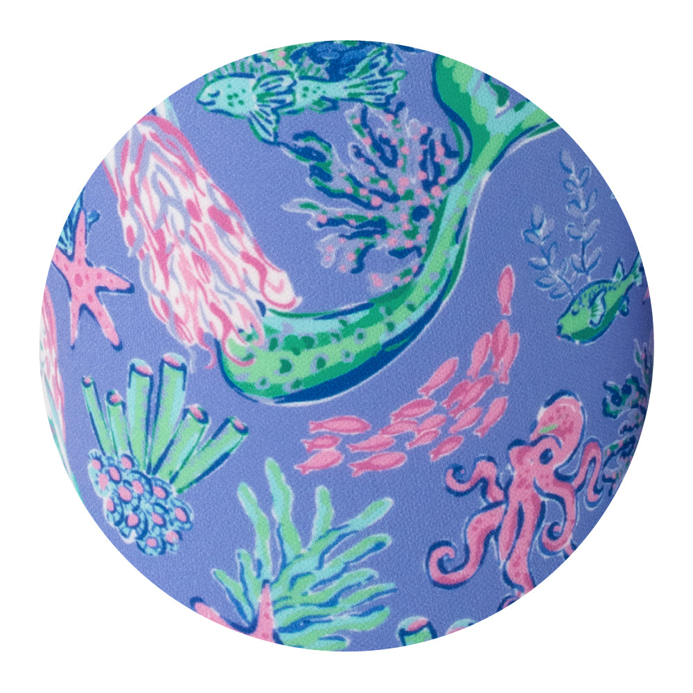 Under the Sea Themed Medium Iced Cup Coolie - Insulated Beverage Sleeve for Cold Drinks, Beach Parties & Summer BBQs