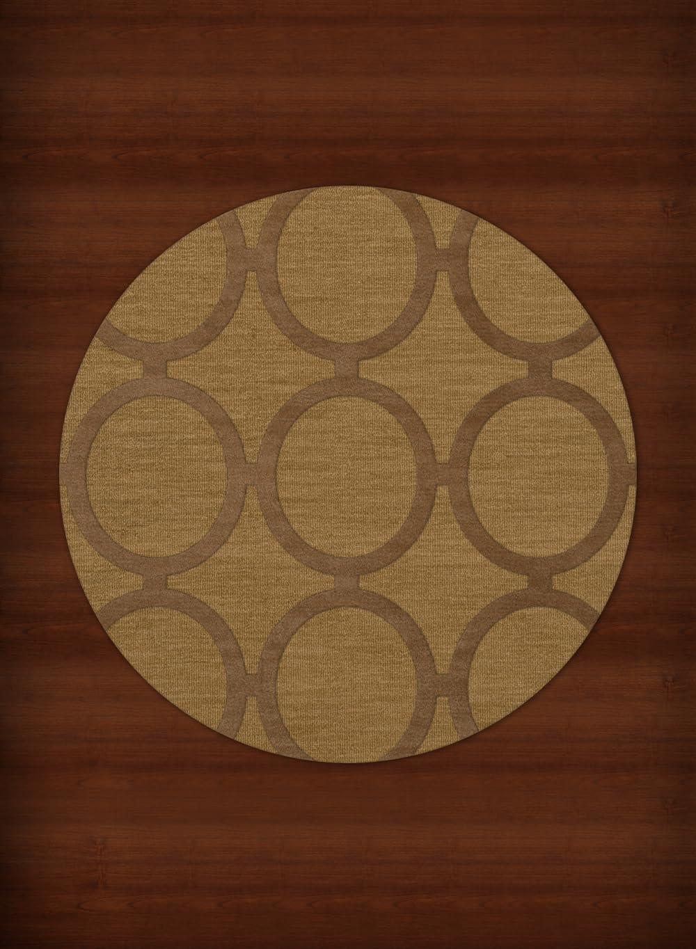 Dalyn Rugs Dover DV14 6-Foot Round Area Rug in Gold Dust - Perfect for Living Room, Bedroom, or Office Decor
