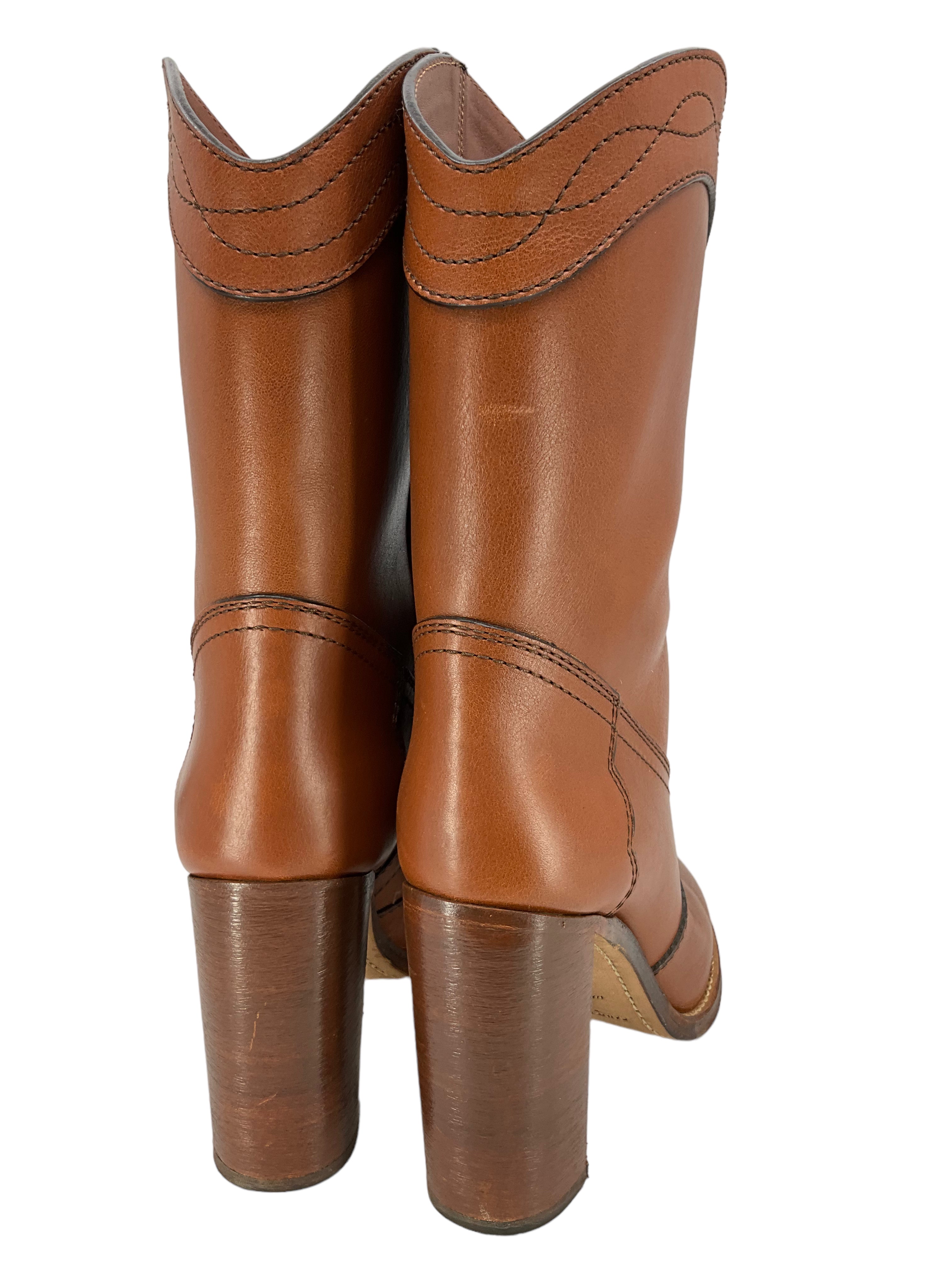 SAINT LAURENT KATE Western Boots Women's Size 7.5 - Stylish Cowboy Boots for Western Fashion & Night Out