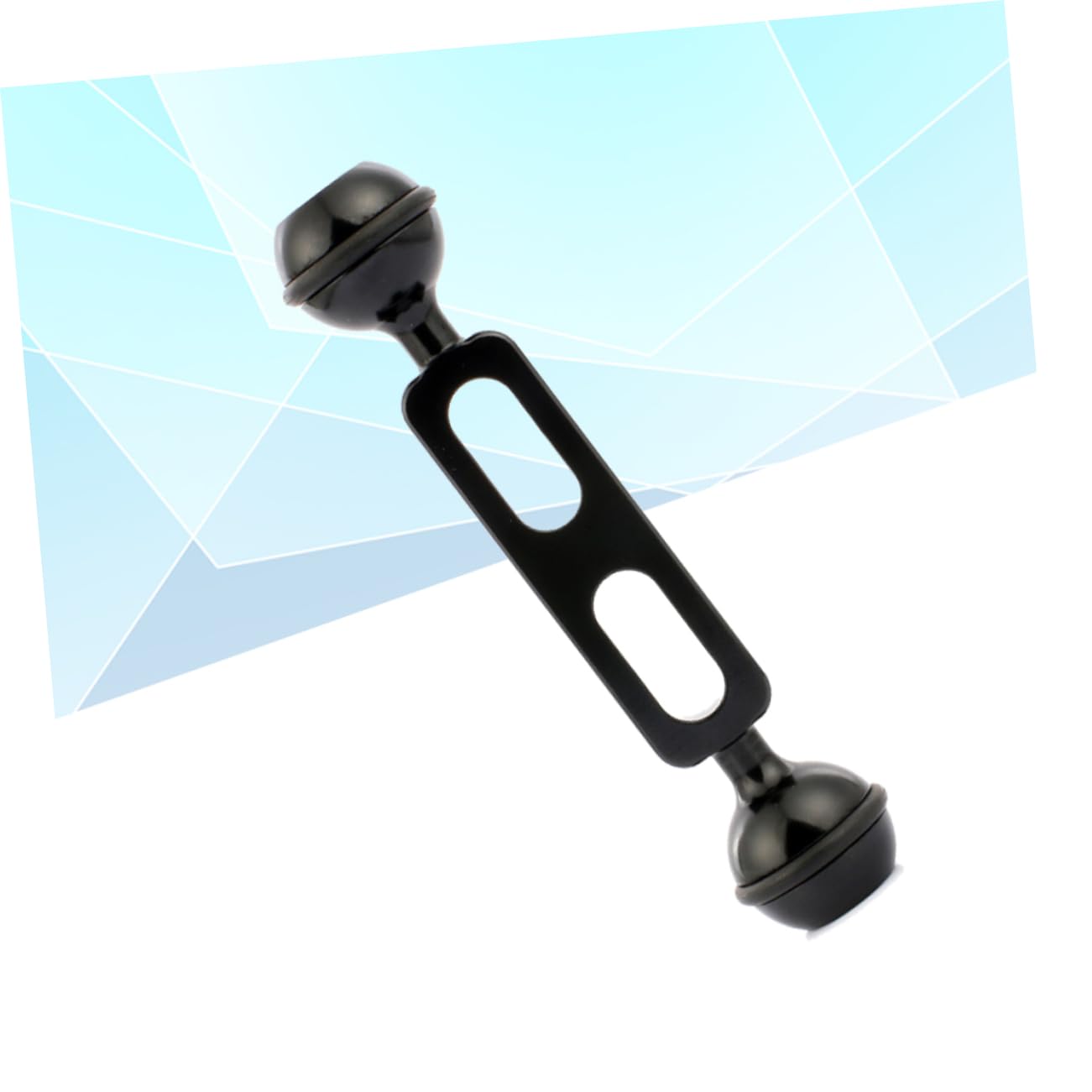 Jojofuny 13cm Dual Ball Aluminum Alloy Lamp Arm - Adjustable Diving Light Mount for Scuba Diving, Underwater Photography & Home Studio Lighting