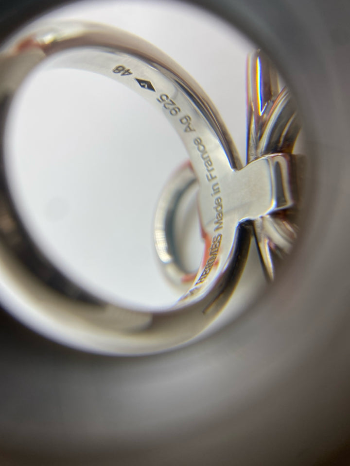 Hermes Mors De Bride Ring - Size 4.5, 18K Gold Plated Equestrian Jewelry - Perfect for Weddings, Anniversaries & Luxury Gifts