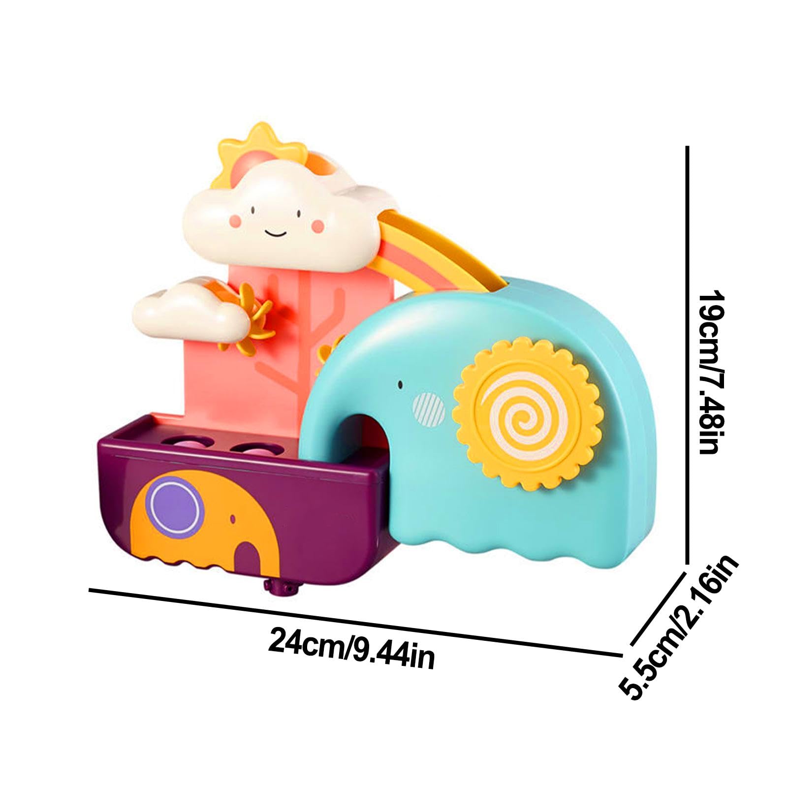 Elephant Water Slide Bathtub Toys for Babies & Toddlers - Interactive Swimming Bath Toys for Bathtub, Pool & Bathroom Play | Fun Bath Time & Pool Time Activities for Kids