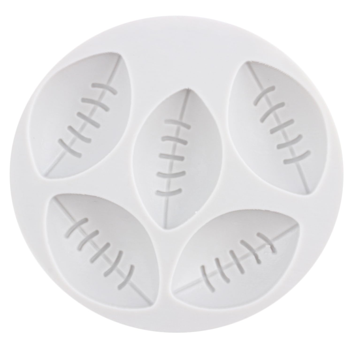 Premium Silicone Ball Molds Set of 3 - Rugby Football & Helmet Cake Decorating Molds for Chocolate, Fondant, Gum Paste, Polymer Clay - Perfect for Sports Themed Cupcake Toppers, Candy Making, and DIY Baking Projects