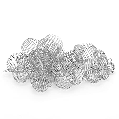 Silver Hair Braid Rings - Dreadlock & Braiding Hair Accessories for Women & Men | Perfect for Protective Styles, Boho Hairstyles & Hair Jewelry