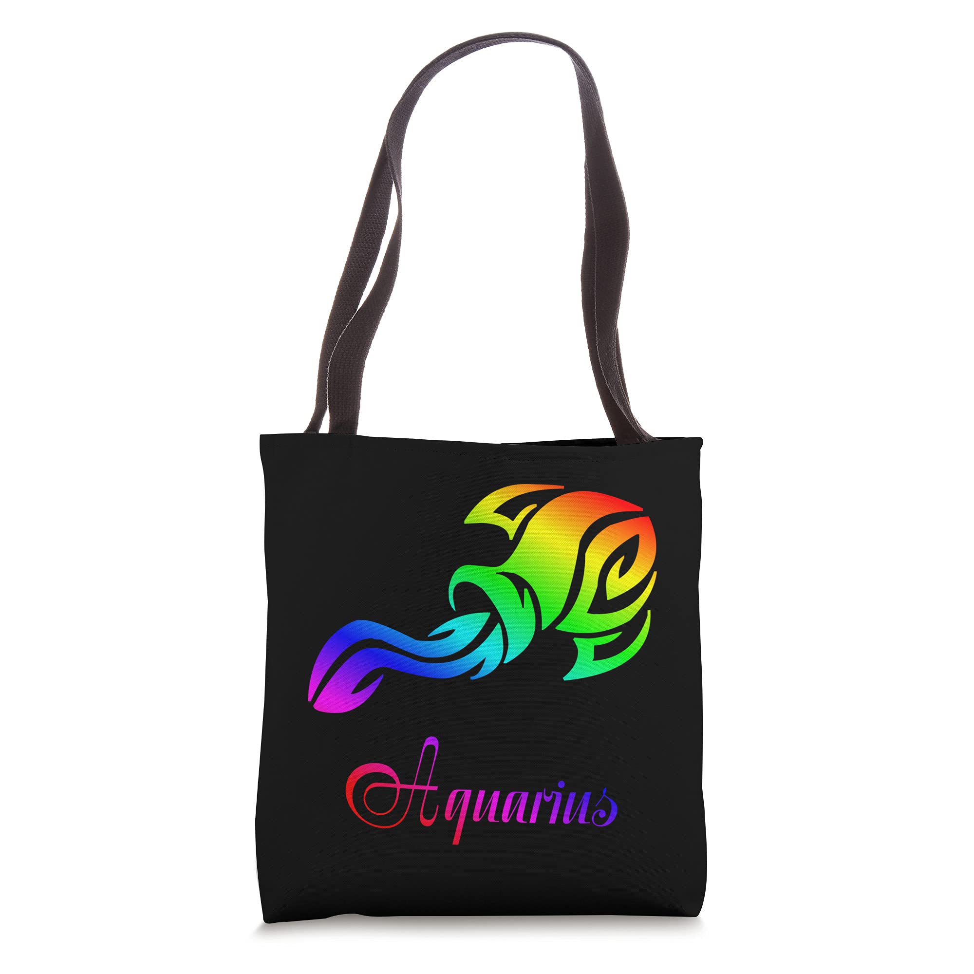 Zodiac Aquarius Tote Bag - Stylish & Durable Cotton Canvas Shoulder Bag for Women - Perfect for Work, Beach, Shopping & Daily Use