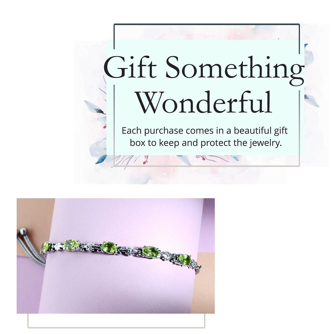 Birthstone Bracelets for Women - Adjustable Charm Bolo Bracelet with Gemstones | Perfect for Engagement, Anniversary, Wedding Promise & Birthday Gifts | Ideal for Everyday Wear, Special Occasions & Thoughtful Present Giving