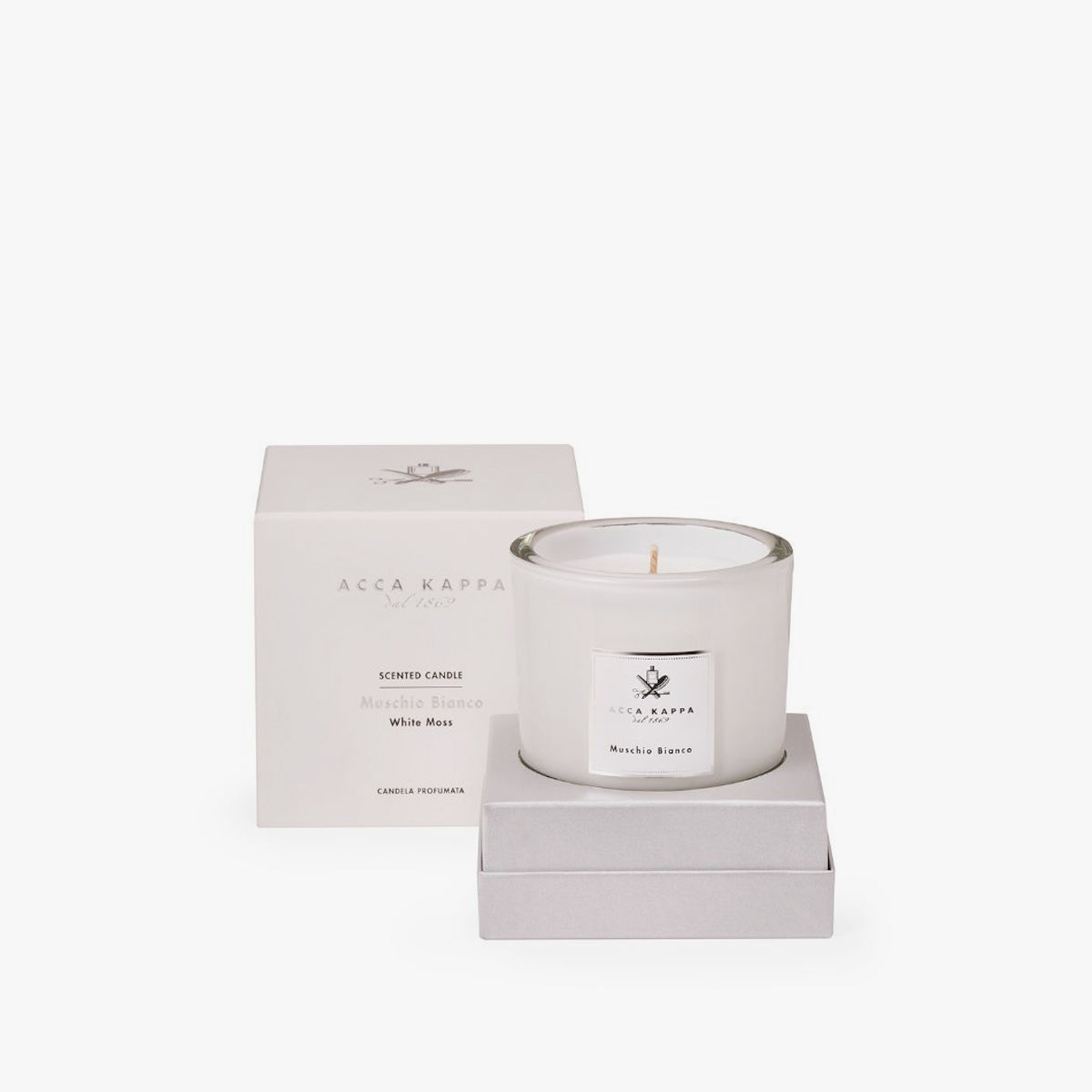 White Moss Scented Candle - Natural Soy Wax Aromatherapy Candle for Home, Relaxation & Meditation | Perfect for Bedroom, Bathroom & Living Room