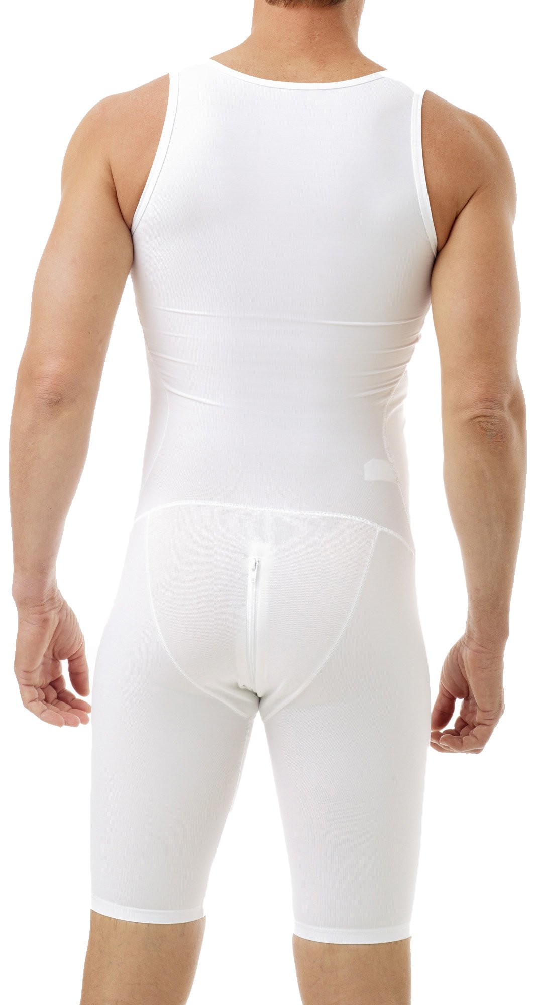 Underworks Men's Compression Bodysuit Girdle Shirt 3-Pack - Slimming Shapewear for Posture Support & Tummy Control - Perfect for Workouts, Post-Surgery Recovery & Everyday Comfort