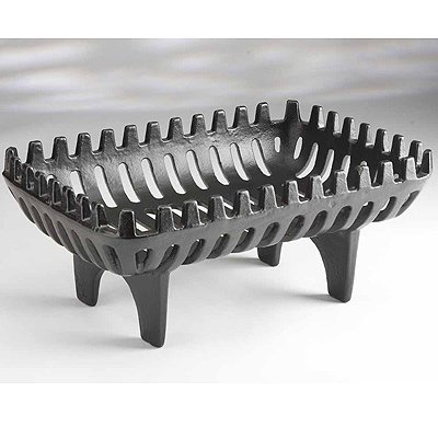 Heavy Duty Cast Iron Firewood Holder - Rustic Log Basket for Fireplace, Camping, and Outdoor Wood Storage