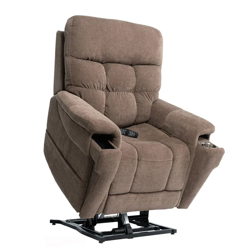 VivaLift!® Ultra Lift Recliner Chair PLR4955 - Power Lift Recliner for Elderly & Seniors with Easy Remote Control, Comfortable Massage & Heating - Perfect for Living Room, Bedroom & Home Care