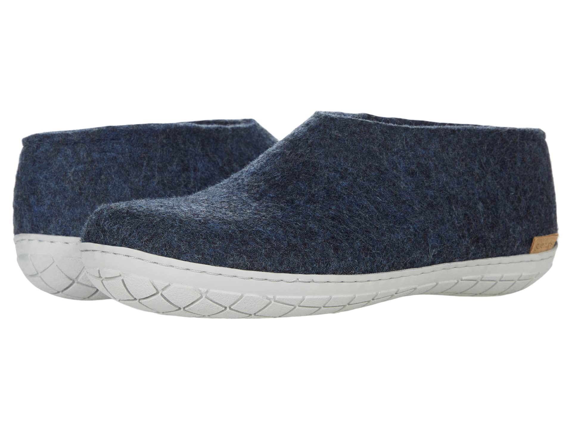 Glerups Wool Slippers for Men and Women - Comfortable Rubber Sole Indoor/Outdoor House Shoes for Relaxing at Home or Lounging