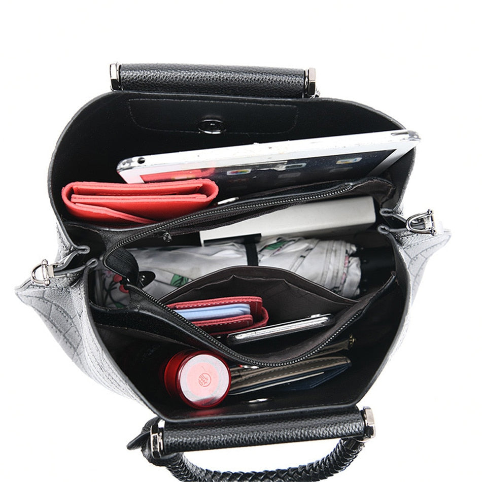 Women's Designer Handwoven Top Handle Bag - Elegant & Durable for Work, Travel & Everyday Use