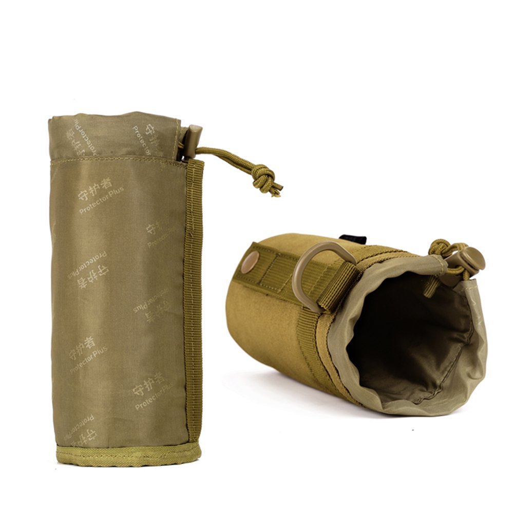 CREATOR Adjustable Tactical Water Bottle Pouch - MOLLE Compatible Hydration Carrier for Backpacks, Waist Bags & Belts - Foldable Design for Hiking, Camping & Outdoor Adventures