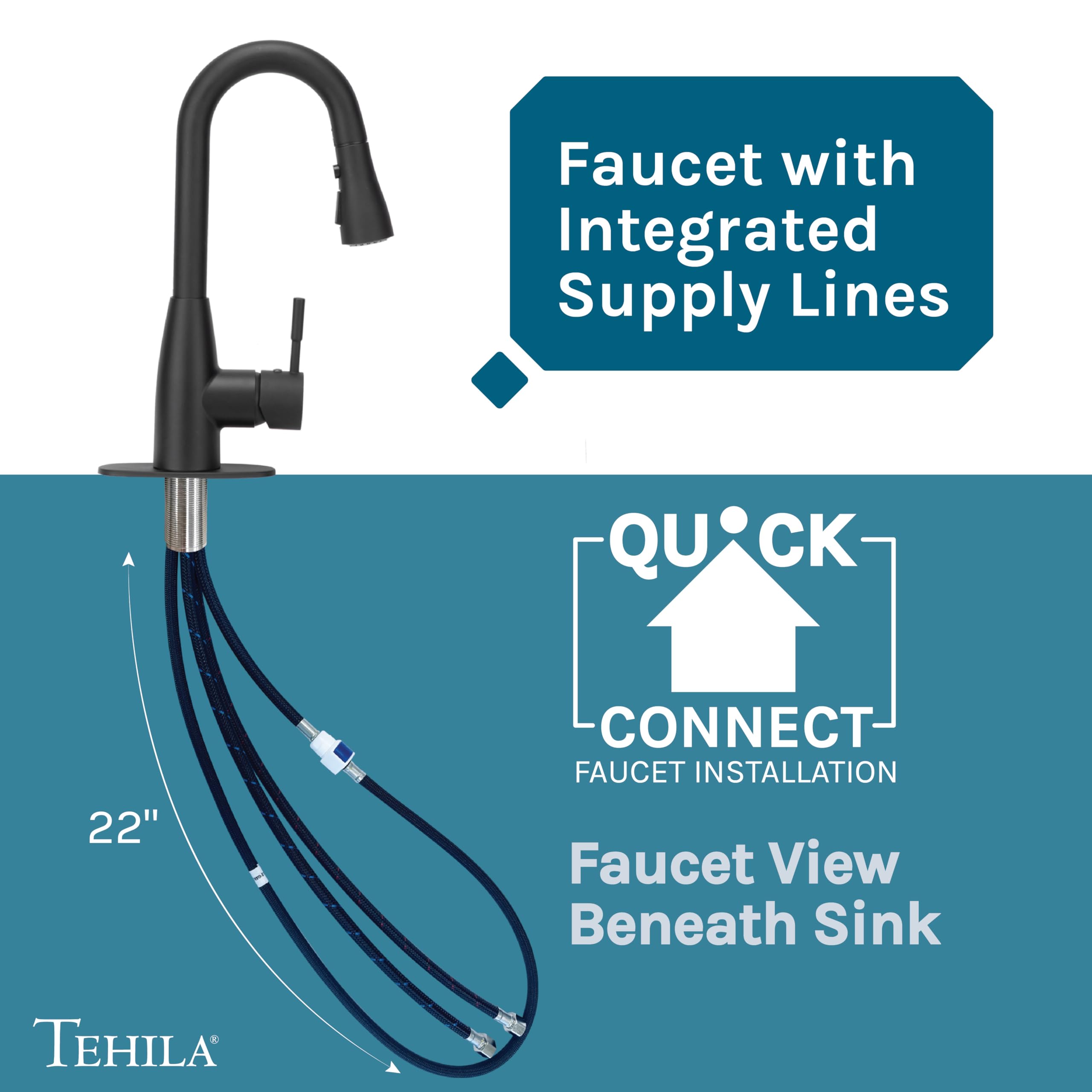 JS Jackson Supplies White Space Saver Utility Sink - Freestanding Laundry Tub with Black Pull-Down Faucet & Soap Dispenser | Perfect for Small Laundry Rooms, Basements & Garages