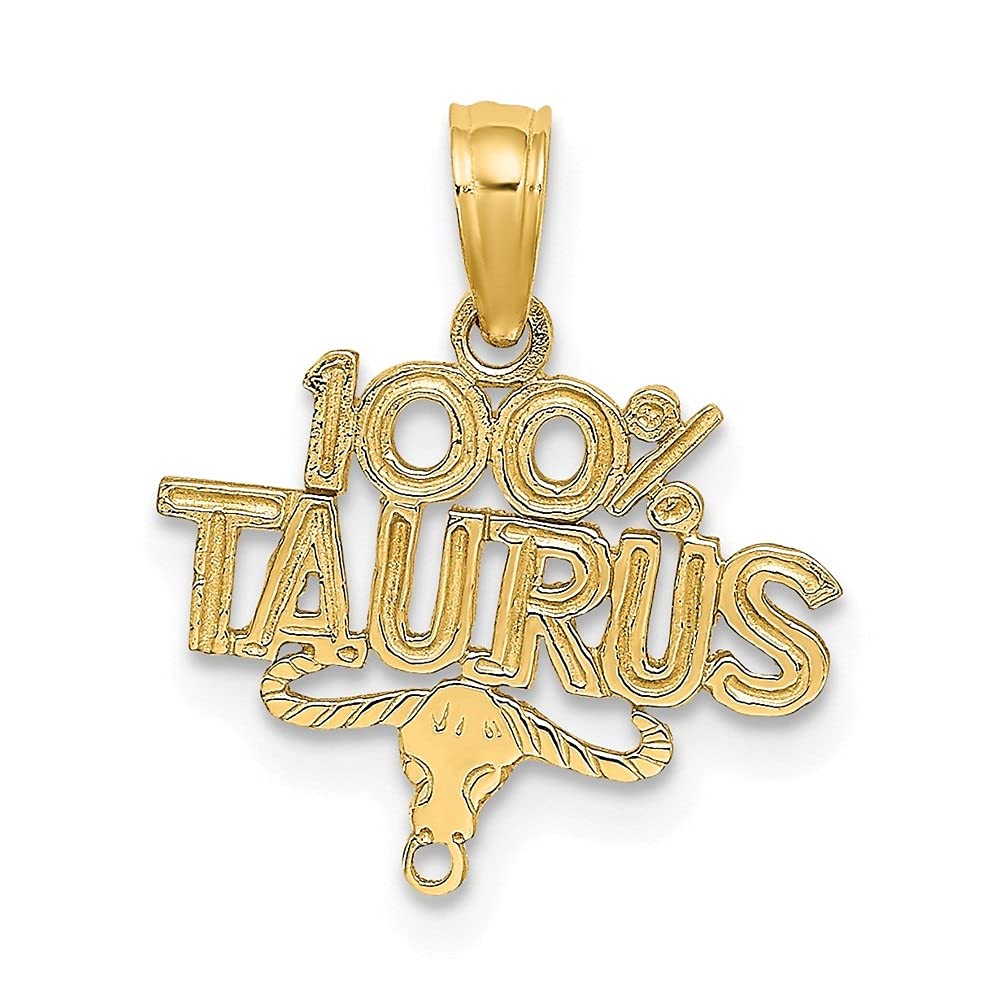14K Yellow or White Gold Zodiac Sign Charm Pendant Necklace for Women - Perfect Birthday, Anniversary & Everyday Elegant Jewelry Gift