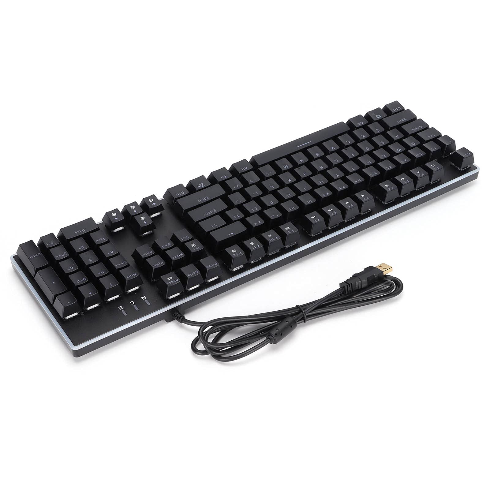 K550 Mechanical Gaming Keyboard - 104 Keys Full Size USB Wired Keyboard with RGB Backlight, Ergonomic Design for Windows PC (2000/XP/7/8/10) - Perfect for Gaming, Office Work & Typing