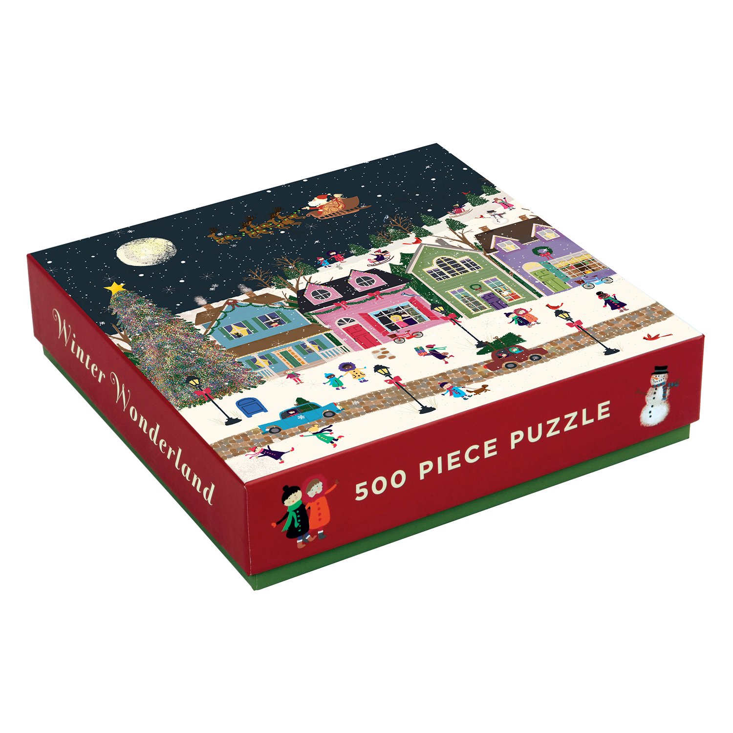 Galison Winter Wonderland 500 Piece Jigsaw Puzzle for Adults & Families - Holiday Themed Winter Puzzle for Christmas Decor & Family Game Night