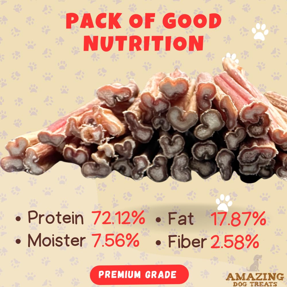 Premium 4-6 Inch Natural Bully Sticks for Dogs - 1 lb All-Natural Beef Dog Chews | Long-Lasting Rawhide Alternative | Promotes Dental Health | Perfect for Training, Teething & Playtime