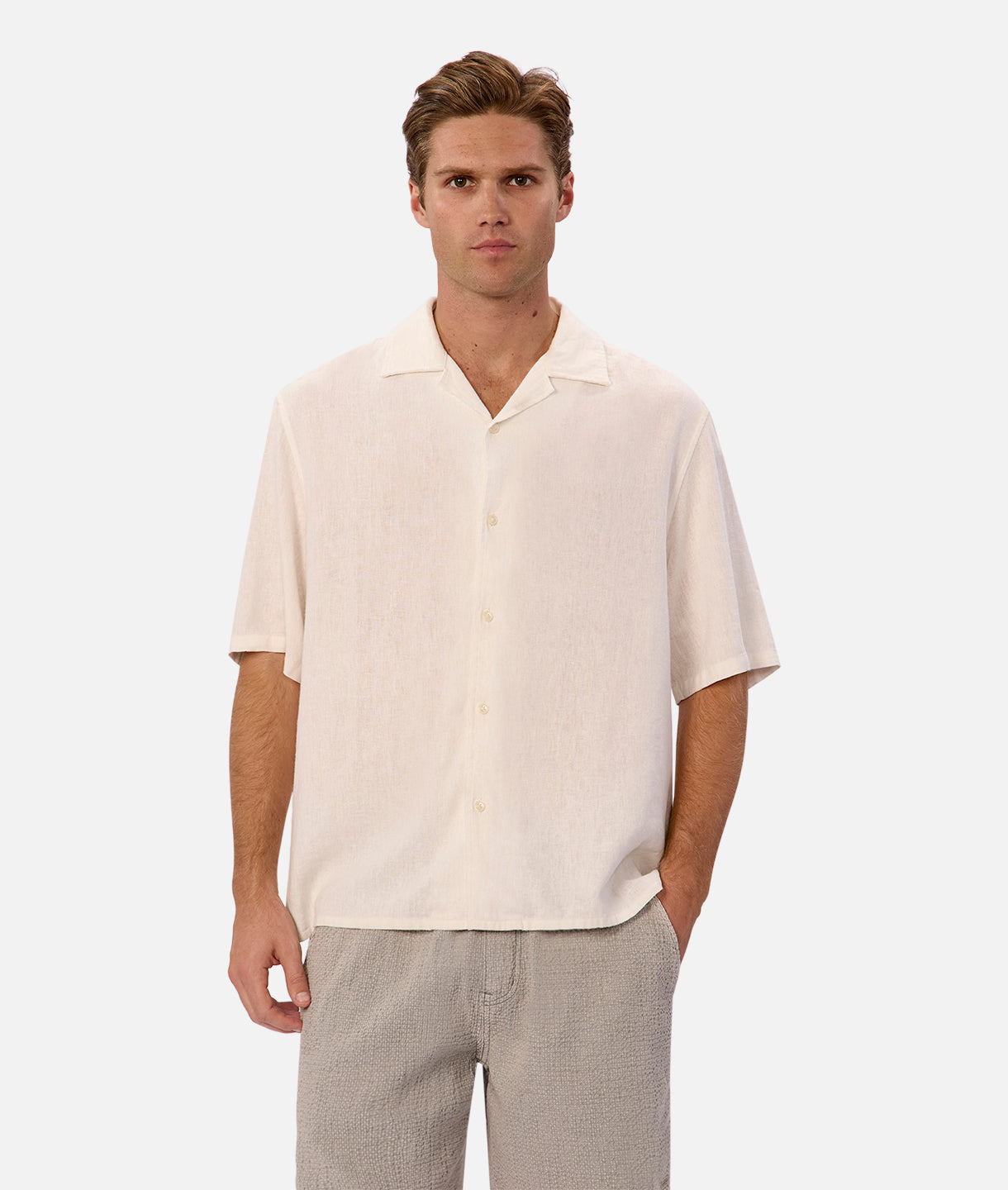 Havana Short Sleeve Shirt for Men - Classic White Casual Button Down Shirt | Perfect for Summer Outfits, Beach Vacations & Casual Wear
