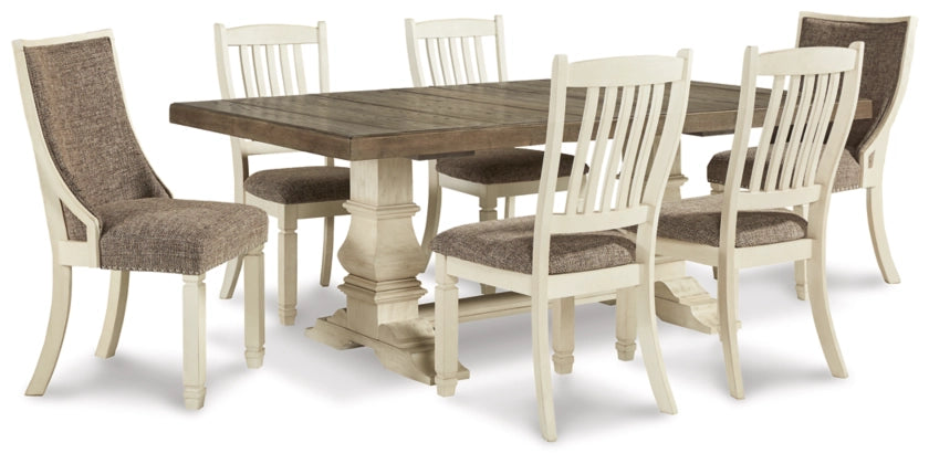Bolanburg 6-Piece Dining Table Set with Chairs in Antique White - Perfect for Kitchen, Dining Room & Small Space Gatherings