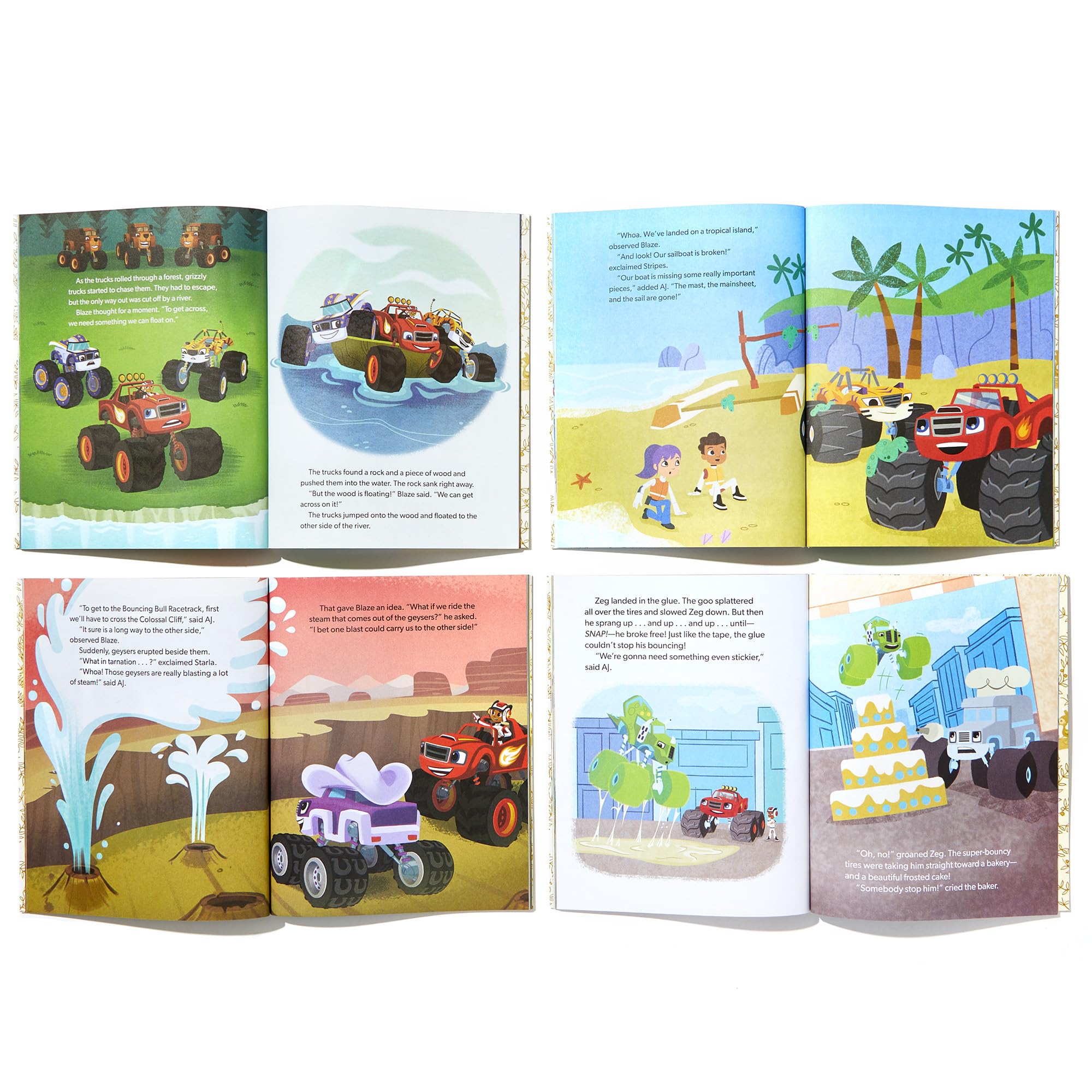 Blaze & Monster Machines 5 Little Golden Books - Kids Storytime Fun
