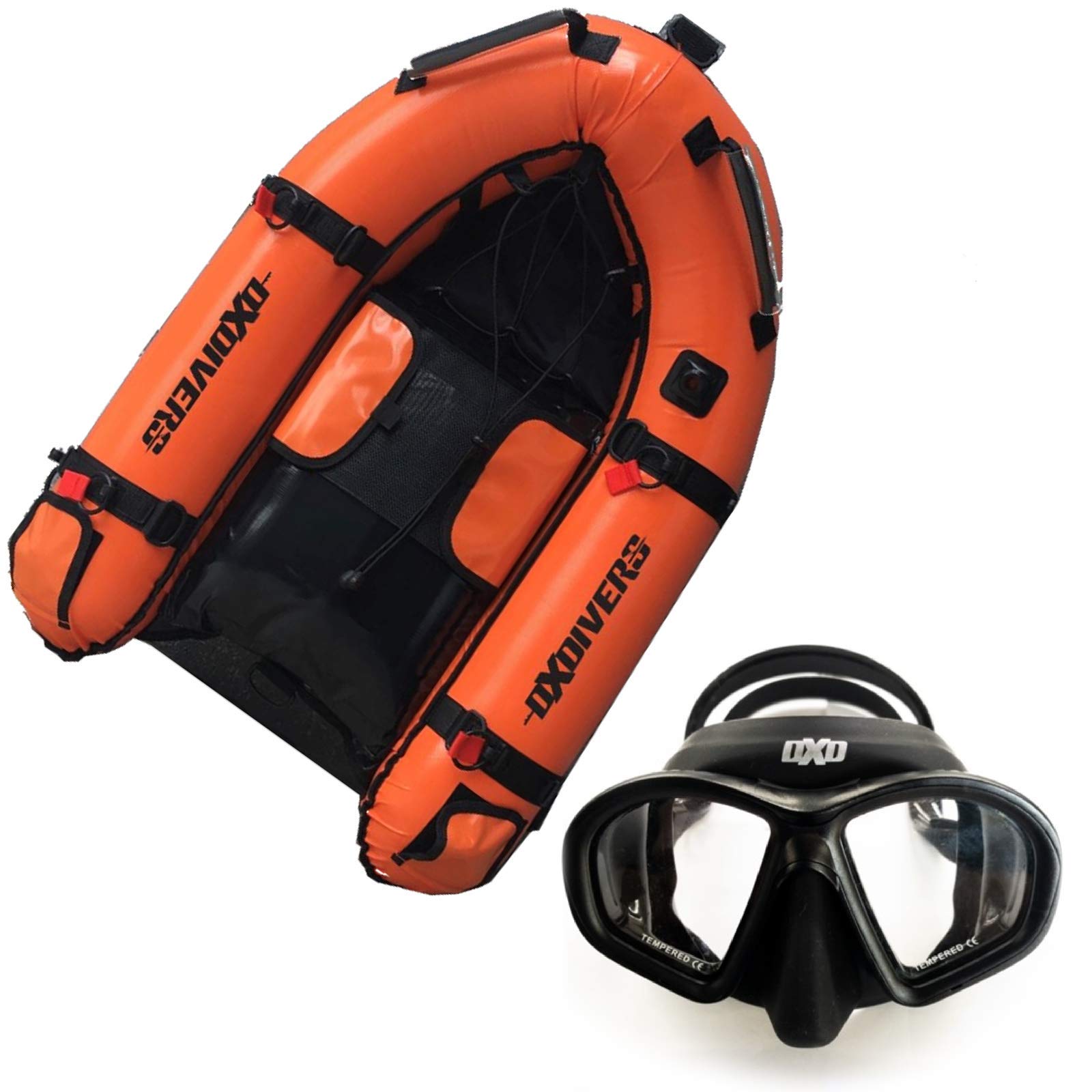 **Inflatable Dive Float for Scuba Diving & Spearfishing with Dive Flag, Air Pump & Free Mask – Perfect for Ocean Adventures & Water Sports**