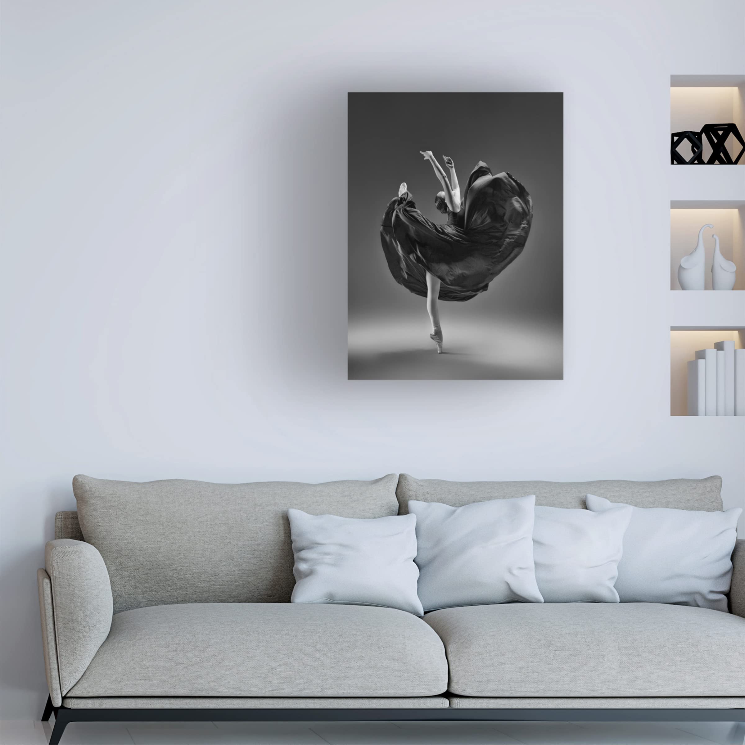 Trademark Fine Art 'The Dress' Canvas Wall Art by Rob Li - Elegant Home Decor for Living Room, Bedroom & Office