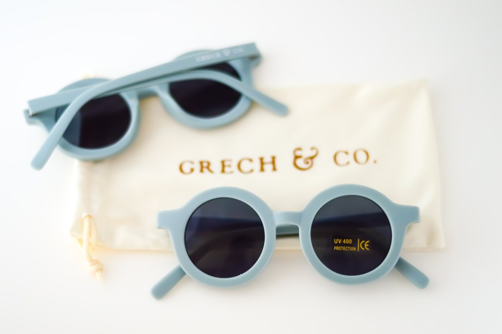 Eco-Friendly Kids Sunglasses for UV Protection - Durable & Stylish Stone Design for Outdoor Play, Beach & Summer Activities