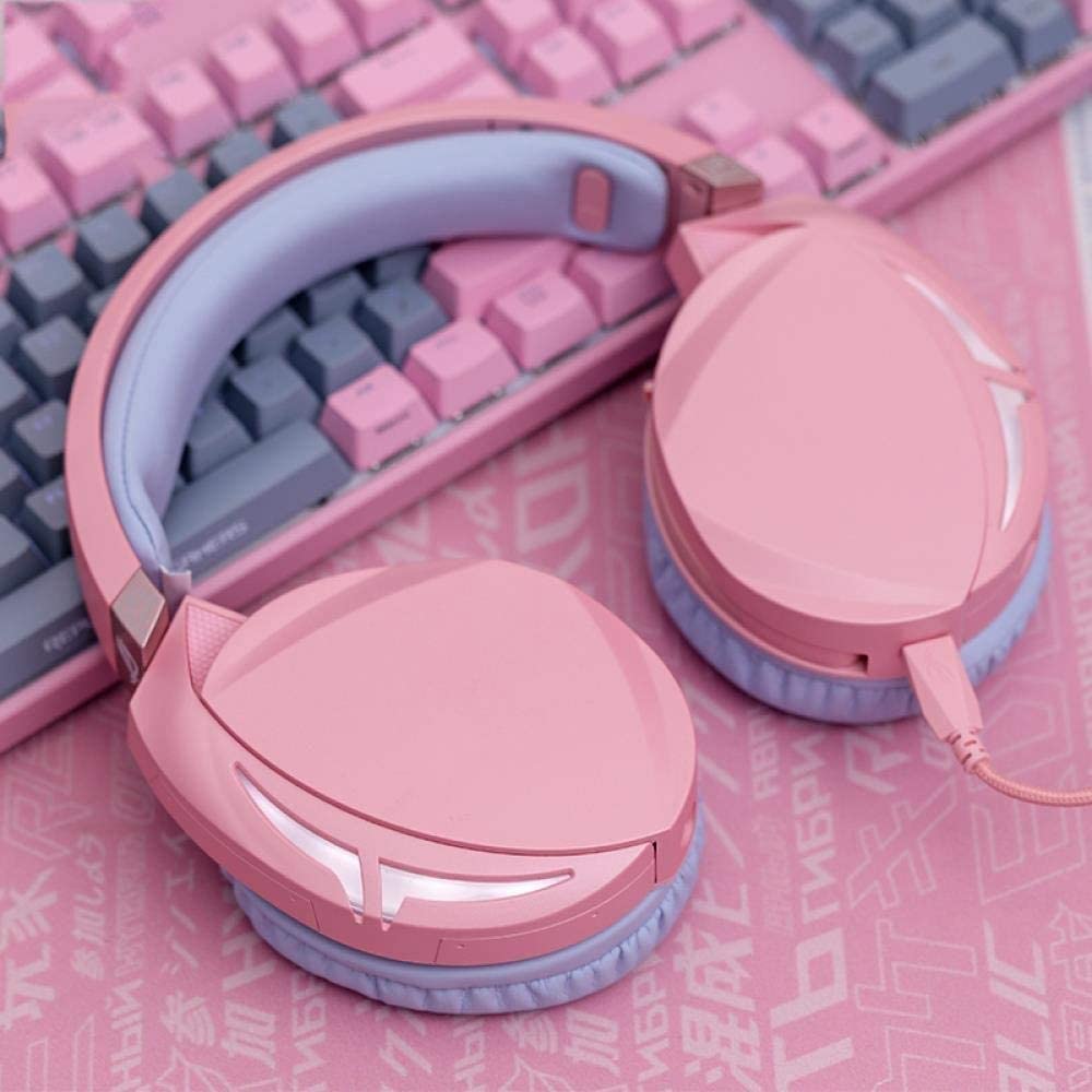 Pink Gaming Keyboard and Mouse Combo - Mechanical Keyboard with RGB Backlight, Wired Gaming Mouse, Mouse Pad - Perfect for PC Gaming, Streaming & Office Work (Color: Pink)