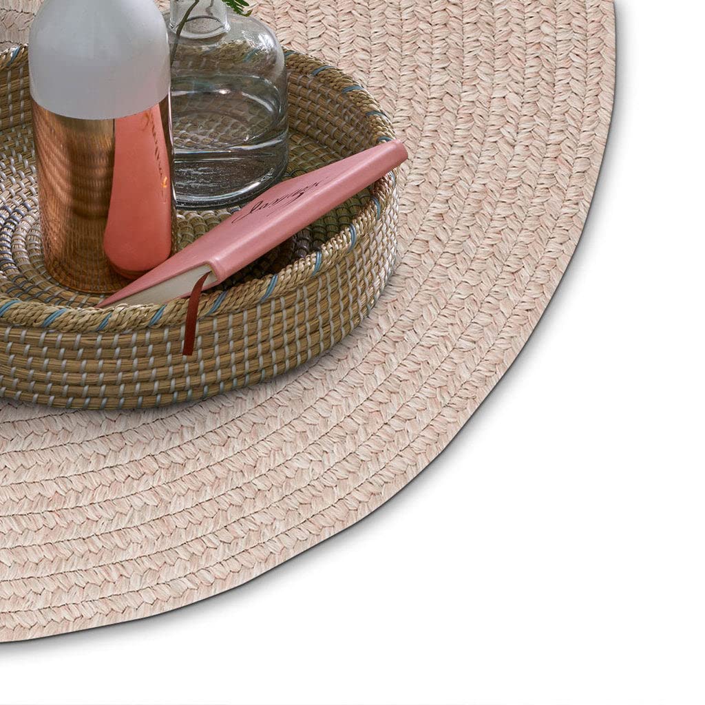 Capel Rugs Candor Oval Braided Jute Rug 4x6 Feet - Natural Fiber Floor Mat for Living Room, Bedroom & Entryway Decor
